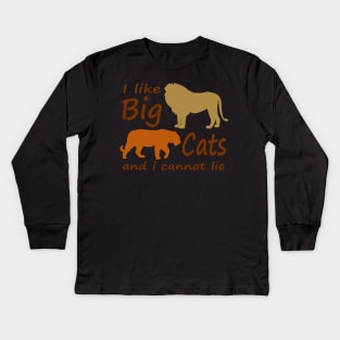 I like Big Cats Kids Long Sleeve T-Shirt